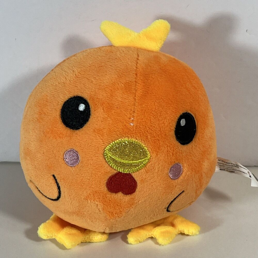 Toytales Yellow Chick Plush with Pink Heart Stuffed Animal